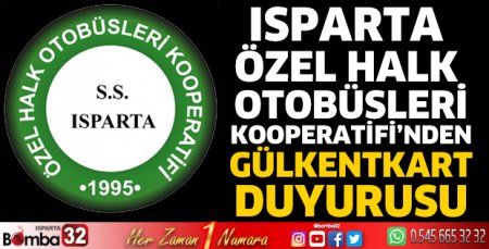 Gülkentkart duyurusu