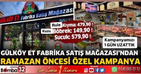 Gülköy Et Fabrika Satış Mağazası’ndan Özel Kampanya