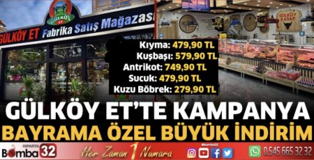 Gülköy’den bayrama özel büyük indirim