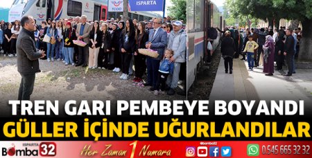 Güller içinde uğurlandılar