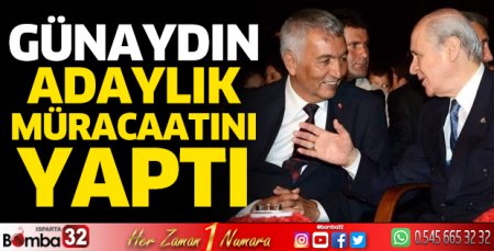 Günaydın adaylık müracaatını yaptı