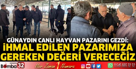 Günaydın Canlı Hayvan Pazarını gezdi