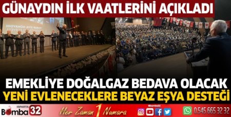 Günaydın ilk vaatlerini açıkladı