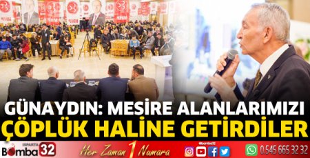 Günaydın: Mesire alanlarımızı çöplük haline getirdiler