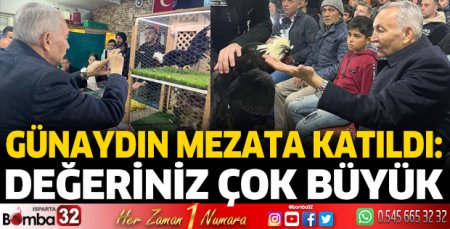 Günaydın mezata katıldı