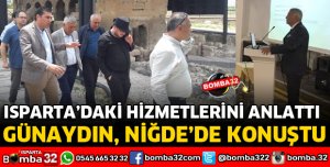 GÜNAYDIN NİĞDE'DE KONUŞTU