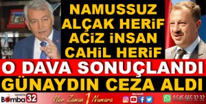 GÜNAYDIN RECEP ÖZEL DAVASI SONUÇLANDI