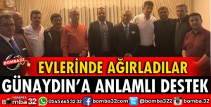 GÜNAYDIN'A ANLAMLI DESTEK