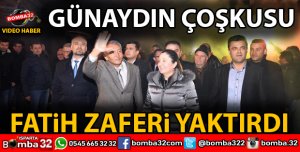 GÜNAYDIN'A MAHALLELERDE COŞKULU KARŞILAMA