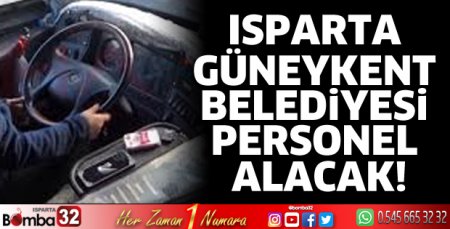 Güneykent Belediyesi personel alacak!