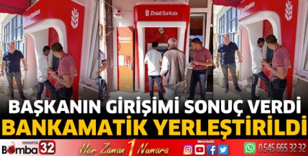 Güneykent'e bankamatik hizmeti