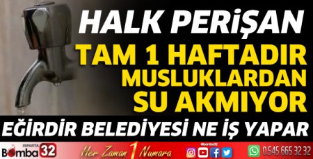 Günlerdir susuz yaşıyorlar