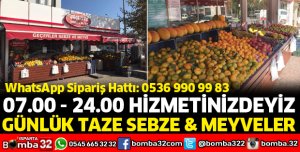 GÜNLÜK TAZE SEBZE VE MEYVELER
