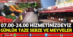 GÜNLÜK TAZE SEBZE VE MEYVELER