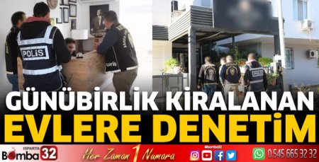 Günübirlik kiralanan evlere denetim