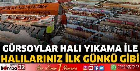 Gürsoylar Halı Yıkama ile halılarınız ilk günkü gibi