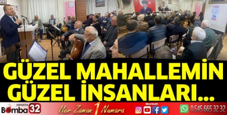 Güzel mahallemin, güzel insanları