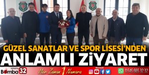 Güzel Sanatlar ve Spor Lisesi'nden anlamlı ziyaret