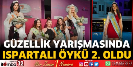 Güzellik yarışmasında Ispartalı Öykü Vergili 2. oldu 