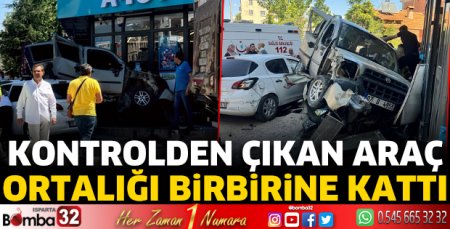 Hafif ticari araç markete daldı