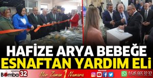 Hafize Arya bebeğe esnaftan yardım eli