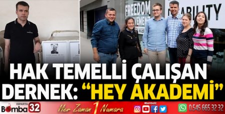 Hak temelli çalışan dernek: “HEY Akademi”