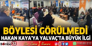 Hakan Kaya’ya Yalvaç’ta Büyük İlgi