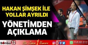 Hakan Şimşek ile yollar ayrıldı