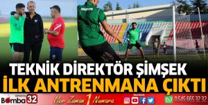 Hakan Şimşek ilk antrenmana çıktı