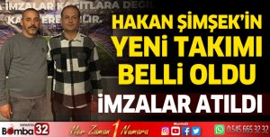 Hakan Şimşek'in yeni takımı belli oldu