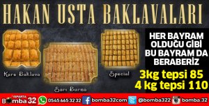 HAKAN USTA BAKLAVALARI BAYRAM ÖNCESİ SİPARİŞ ALIYOR