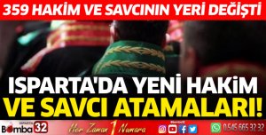 Hakim ve savcıların yeri değişti