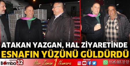 Hal ziyaretinde esnafın yüzünü güldürdü