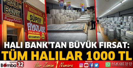 Halı Bank’tan Büyük Fırsat: Tüm Halılar 1000 TL