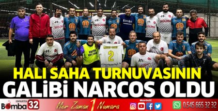 Halı saha turnuvasının galibi Narcos oldu