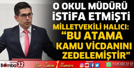 Halıcı: “Bu atama kamu vicdanını zedelemiştir”