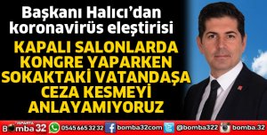 Halıcı’dan koronavirüs eleştirisi