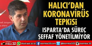 HALICI’DAN KORONAVİRÜS TEPKİSİ