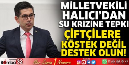 Halıcı'dan su krizine tepki!
