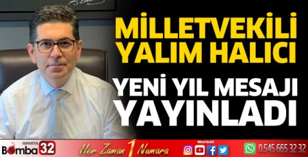 Halıcı'dan yeni yıl mesajı