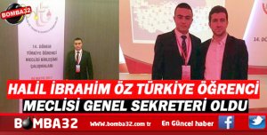 Halil İbrahim Öz Türkiye Öğrenci Meclisi Genel Sekreteri oldu