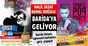 Halil Sezai ve Kemal Doğulu Barida'ya Geliyor