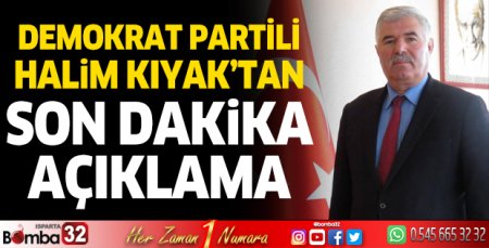 Halim Kıyak'tan son dakika açıklama