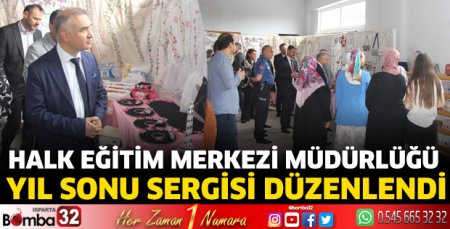 Halk Eğitim Merkezi Müdürlüğü yıl sonu sergisi düzenlendi