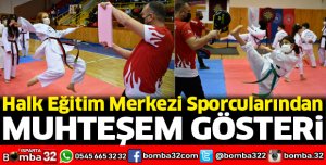 Halk Eğitim Merkezi Sporcularından muhteşem gösteri