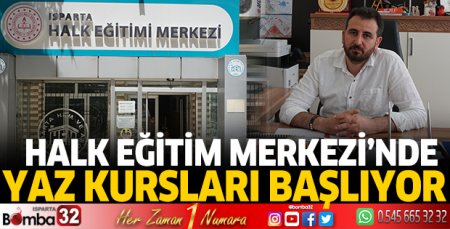 Halk Eğitim Merkezi’nde yaz kursları başlıyor