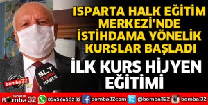 HALK EĞİTİM MERKEZİNDE İSTİHDAMA YÖNELİK KURSLAR BAŞLADI