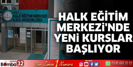 Halk Eğitim Merkezi'nde yeni kurslar başlıyor