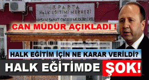 HALK EĞİTİMDE ŞOK !
