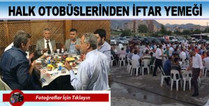 Halk Otobüslerinden İftar Yemeği